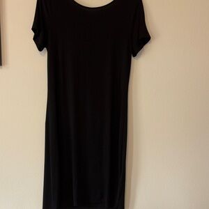 Daily Ritual Classic Black Midi Dress